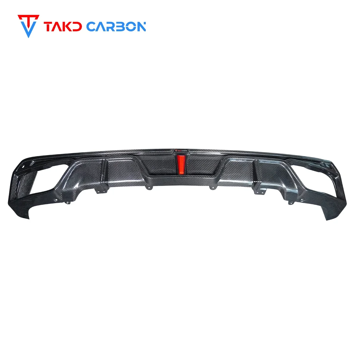 TAKD Carbon Brand 3K Twill  100% Dry Carbon Fiber Material Rear Car Bumper Diffuser Lip For BMW X5 G05 2022