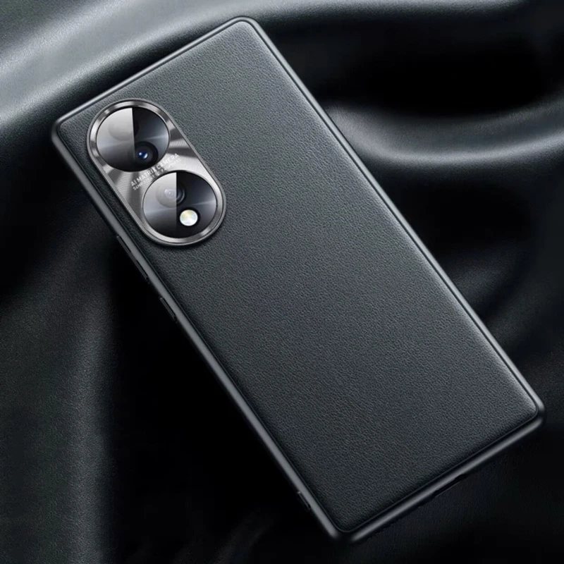 Funda dla honoru 70 60 50 Pro Case luksusowa skórzana obudowa telefonu dla Huawei Nova 9 SE 8 Honor70 Case miękki silikon odporny na wstrząsy zderzak — zdjęcie 3