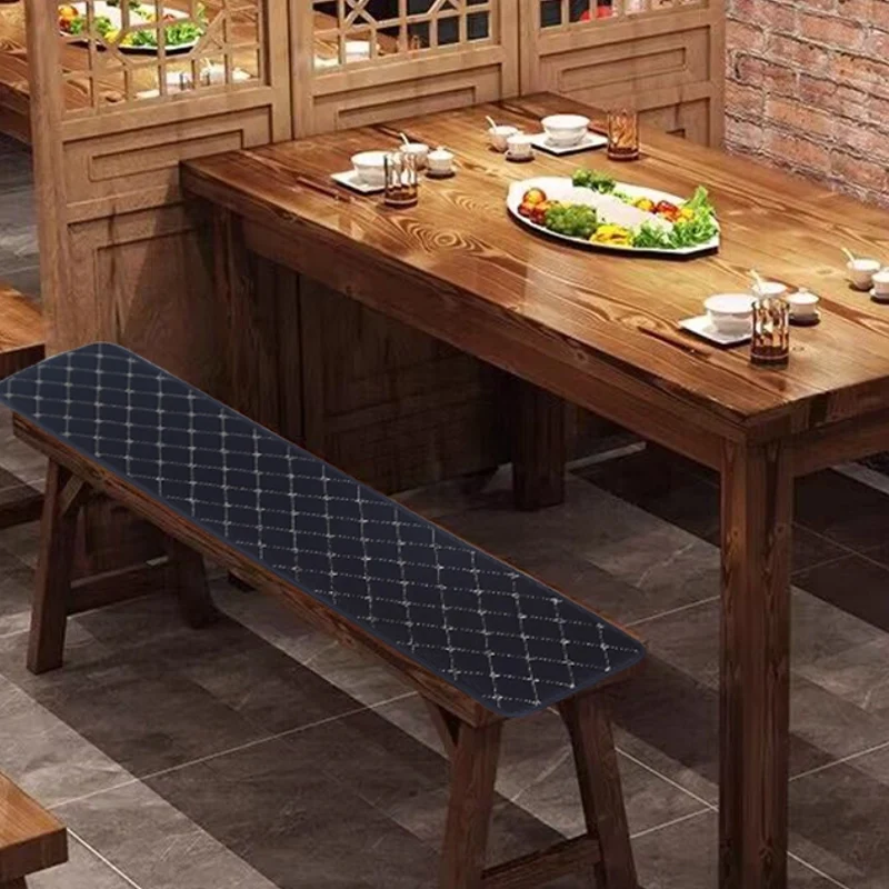 Universal Long Bench Cushion PU Leather Chair Seat Pad Anti-skid Solid Wood Chair Tea Chair Cushion Patio Sofa Furniture Cushion