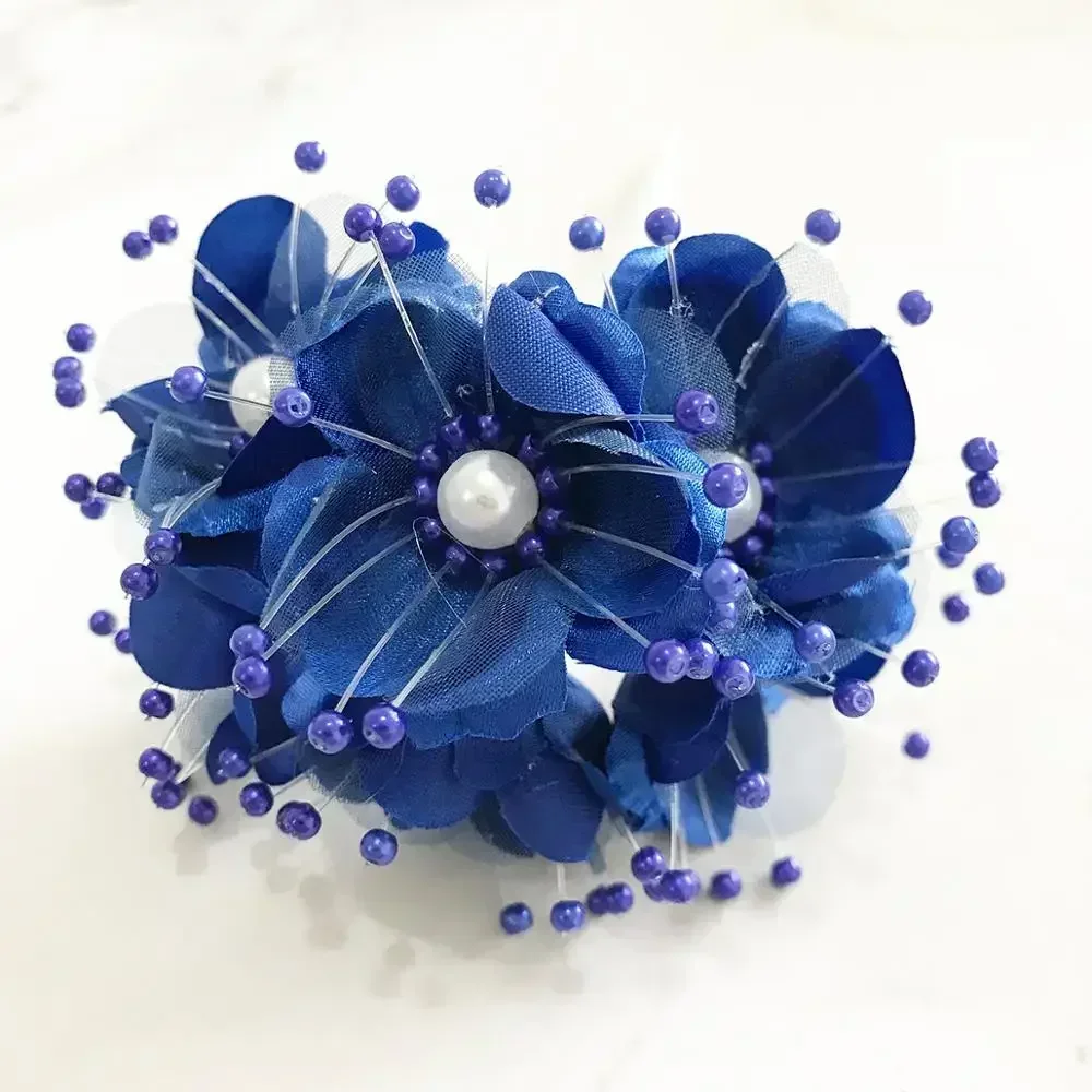 6/10/12/20/200pcs Mixed Royal blue Flower Cherry Stamen Berries Bundle DIY Christmas Wedding Cake Gift Box Wreaths Decor