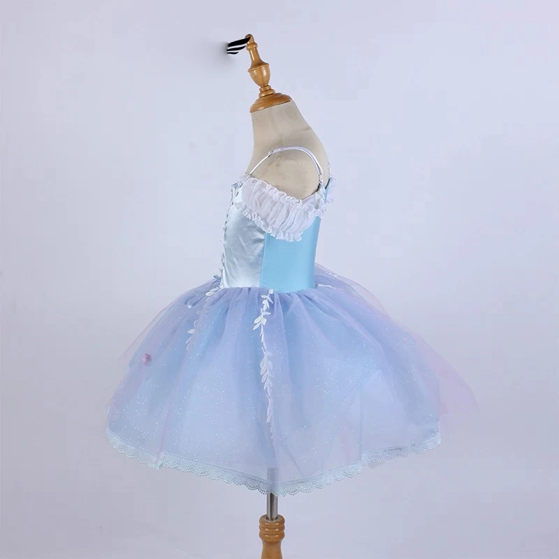 Jupe de danse de cygne de Ballet pour enfants, nouveau Style de luxe, vêtements de danse Tutu pour filles, jupe de danse de compétition de Ballet élégante
