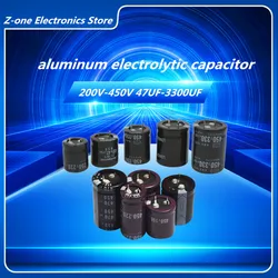 2pcs 200V 250V 400V 450V Aluminum Electrolytic Capacitor 47 68 82 100 120 150 220 270 330 390 470 560 680 820 1000 2200 3300UF