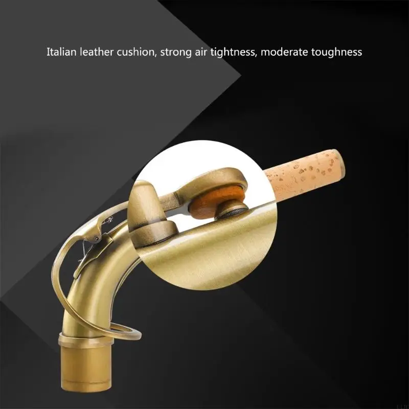 U1JC Brass Saxophone Elbow Bend Neck Replacement Alto Saxophone Woodwind Accessories