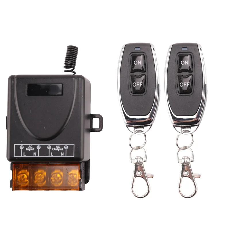 Pompe à eau FULL-2X 433Mhz 220V, interrupteur de télécommande, Module récepteur 1Ch 30A, transmetteur RF sans fil marche/arrêt pour ventilateur LED léger