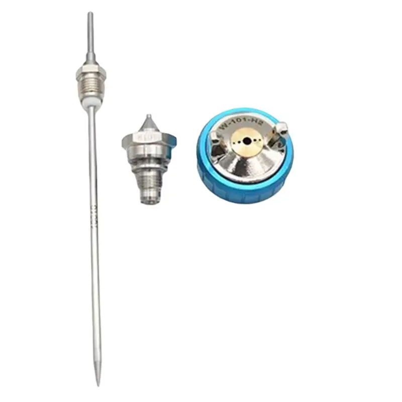 

Комплект сопел для краскопульта AUAU-W-101: игла, сопло и колпачок для сопла W101 HVLP, гравитационный краскораспылитель, запчасти для пневматического краскопульта