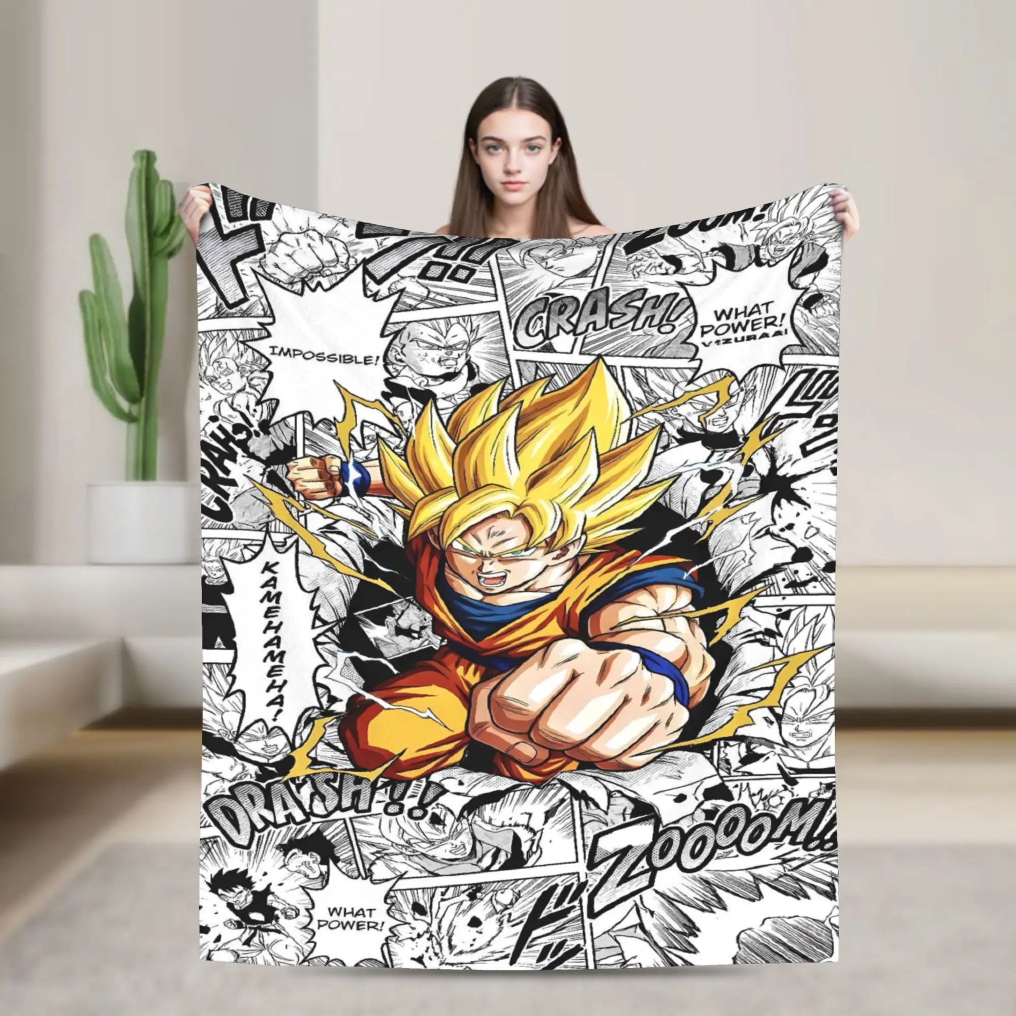 Goku D-Dragon B-Ball Blankets Quality Super Warm  Bedding Throws Winter Girls Boys Couch Chair Sofa Bed Fashion Bedspread