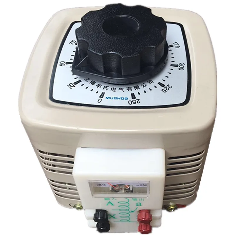 Full copper TDGC2-0.5KVA voltage regulator 500W input 220V output 0-250V single-phase adjustable transformer
