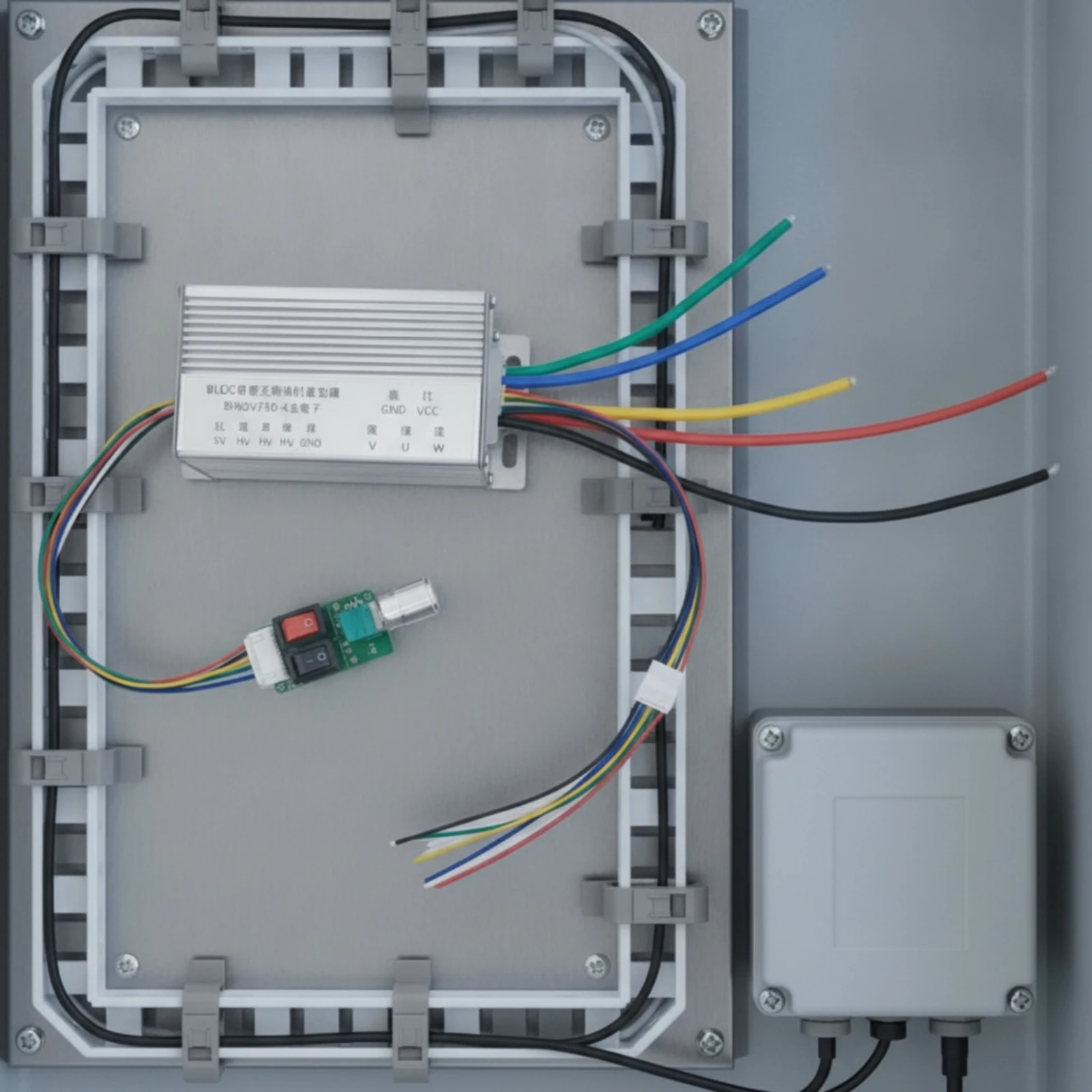 Hall Sensor Motor Controller Wiring Harness Brushless DC Motor Driver BLDC Controller Board Forward Backward Power Electronics