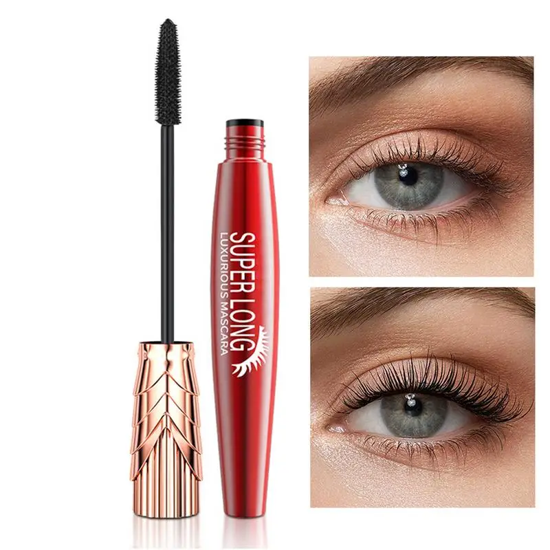 2024 neue schwarze Mascara Wimpern Mascara 4d seidige Wimpern verlängern Wimpern Make-up wasserdichte Mascara Volumen Augen kosmetik