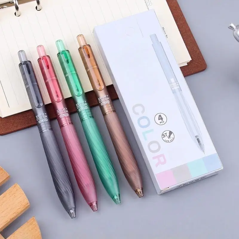 

Pack of 4 0.5mm Noiseless Tap Pencils Smooth Toner Technology Quiet Writing Tool for Office School Library Use