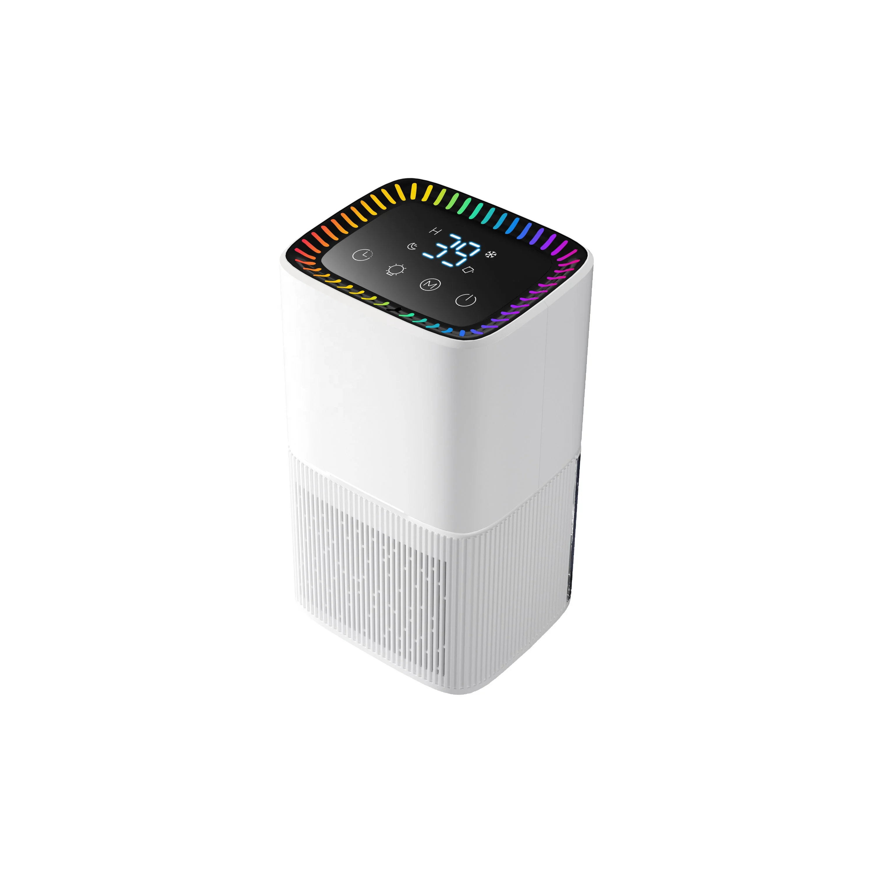 Household Whole House Intelligent Portable Dehumidifier 1200ml Touchscreen Control Low Noise  Drain Hose for Home
