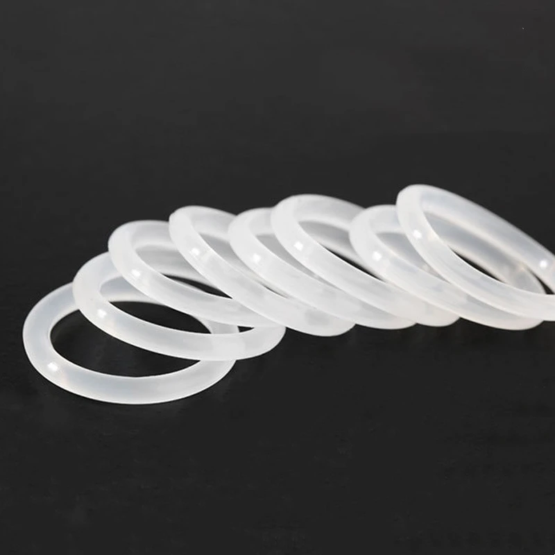 

50pcs/10pcs White Silicone O-ring OD3mm-90mmcs(thickness)1mm/1.5mm/2mm Insulating Waterproof and Oil Resistant Sealing Ring