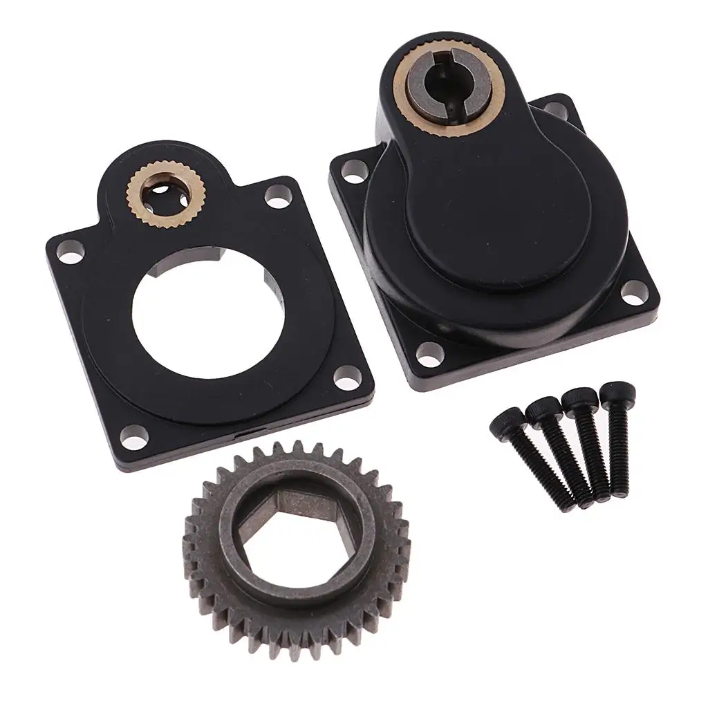 Engine Backpalte E Start Plastic Metal Starter Back Plate Replacement for HSP 94122 94188 RC Car Models