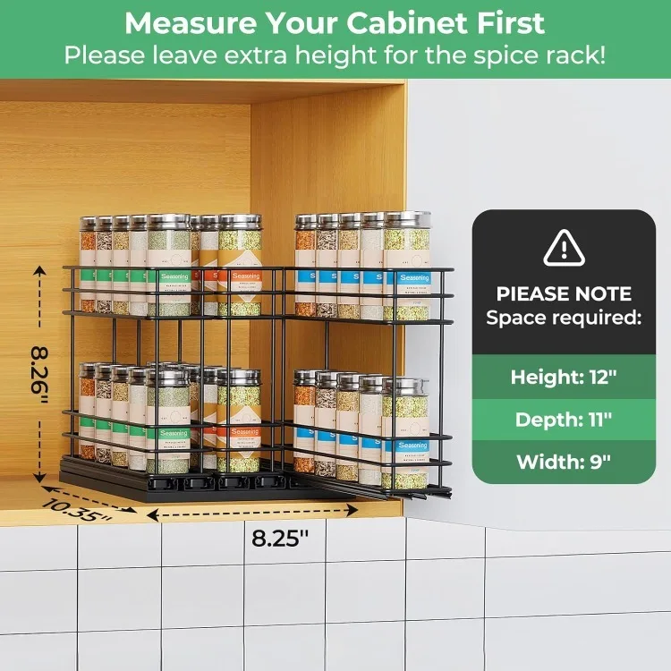 Выдвижной органайзер для специй для шкафа, выдвижной органайзер для стоек для специй, простые в установке органайзеры для шкафов для специй, 2,75 дюйма Ш x 10