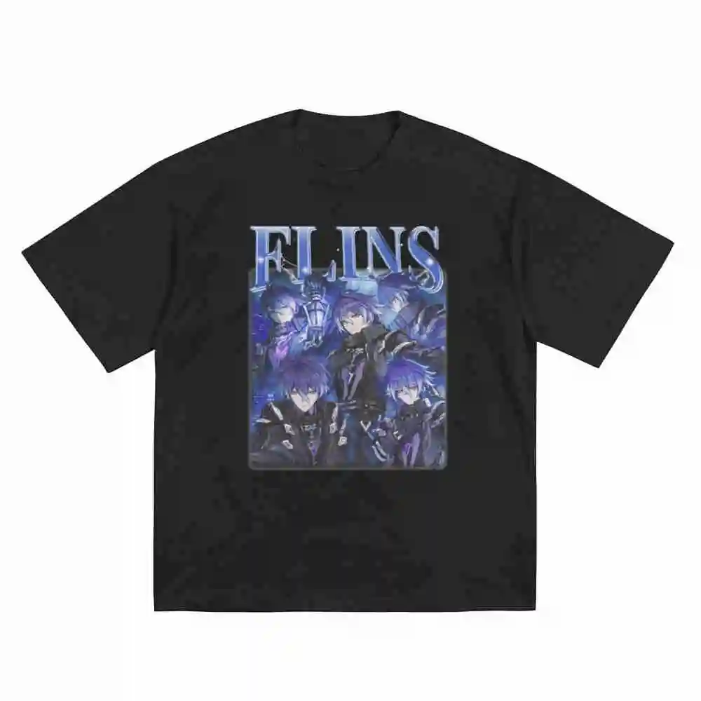 Flins Gaming Bootleg Videogame Husbando Short Sleeve Tee 100% Cotton T-Shirt