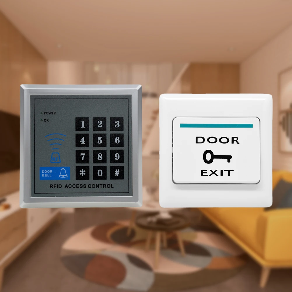 ประตูล็อคไฟฟ้ามัลติฟังก์ชั่น Access Control รหัสผ่านระบบการจัดการความปลอดภัย ID Keyfobs แท็กชุดสําหรับ Bank Hotel Office