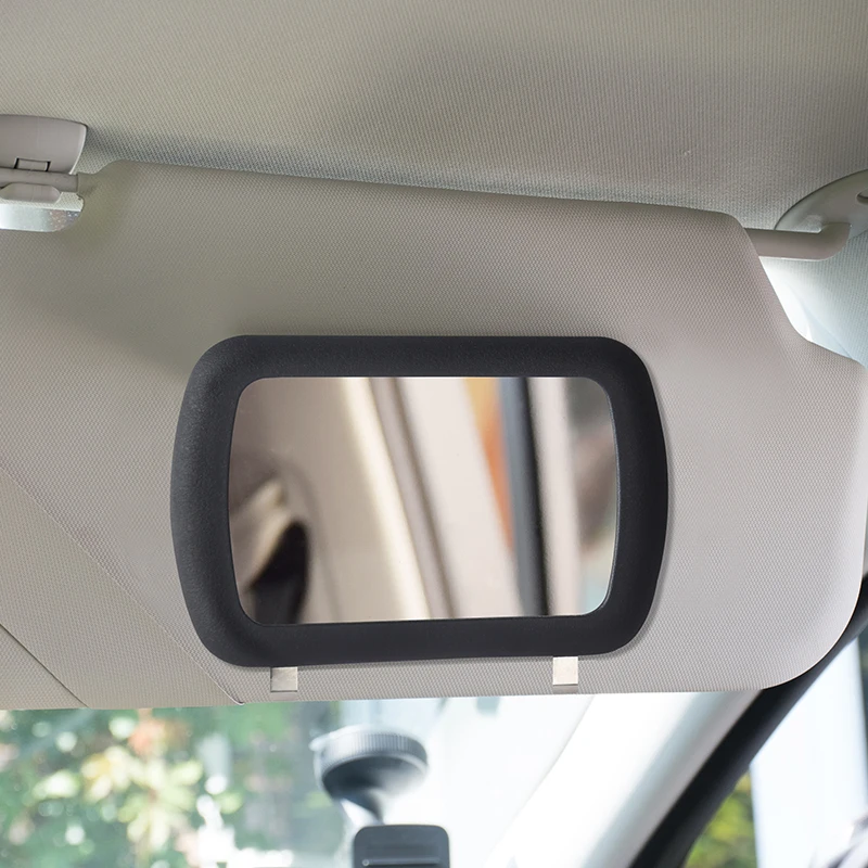 Car Sun Visor Cosmetic Mirror Portable Auto Interior Make Up Mirror Car Sun Visor Decorative Mirror Car Interior Accessories