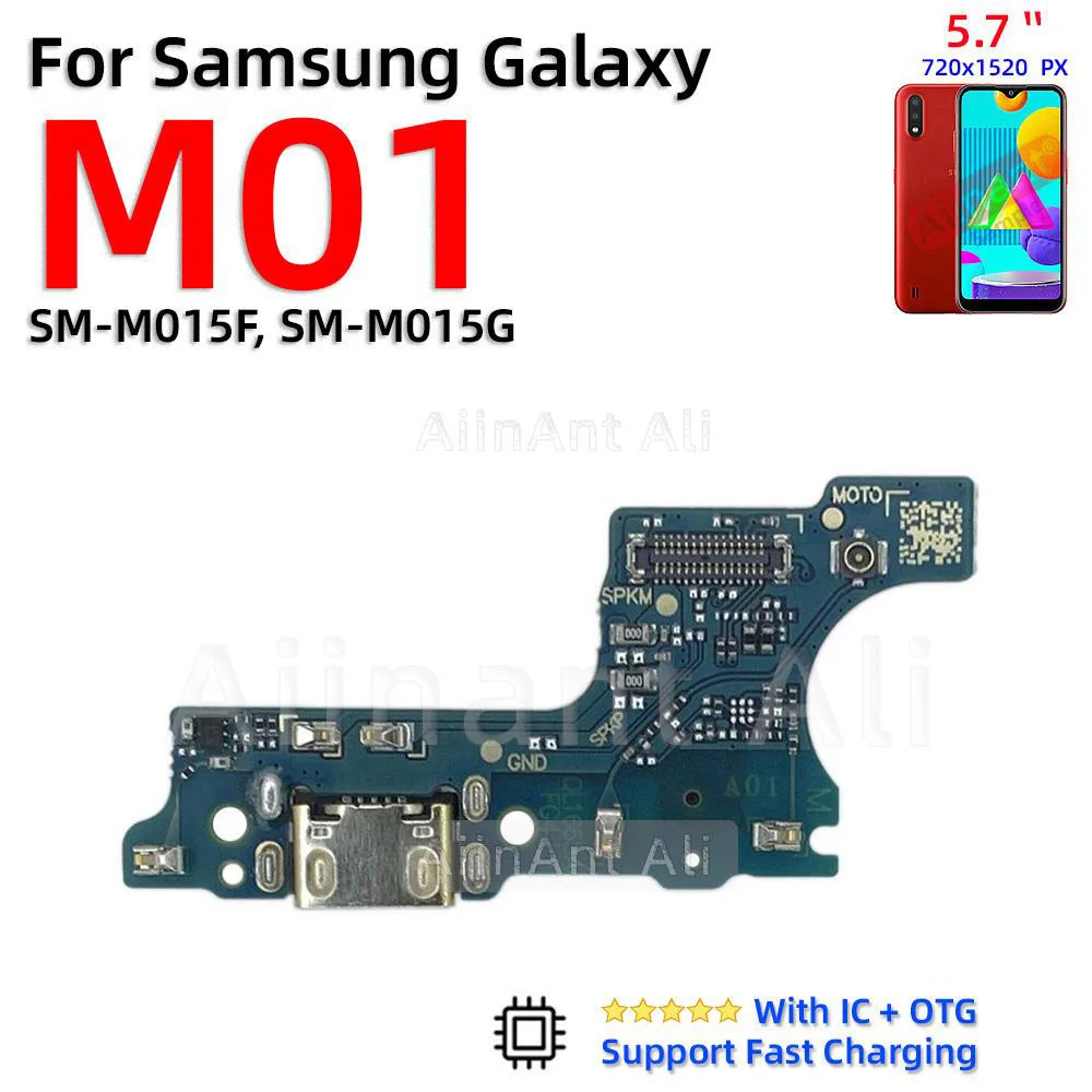 Dock USB Charger Board Connector Charging Port Flex Cable For Samsung Galaxy M01 M01s M02 M02s M04 M10 M10s M11 M12 M13 M13 M14