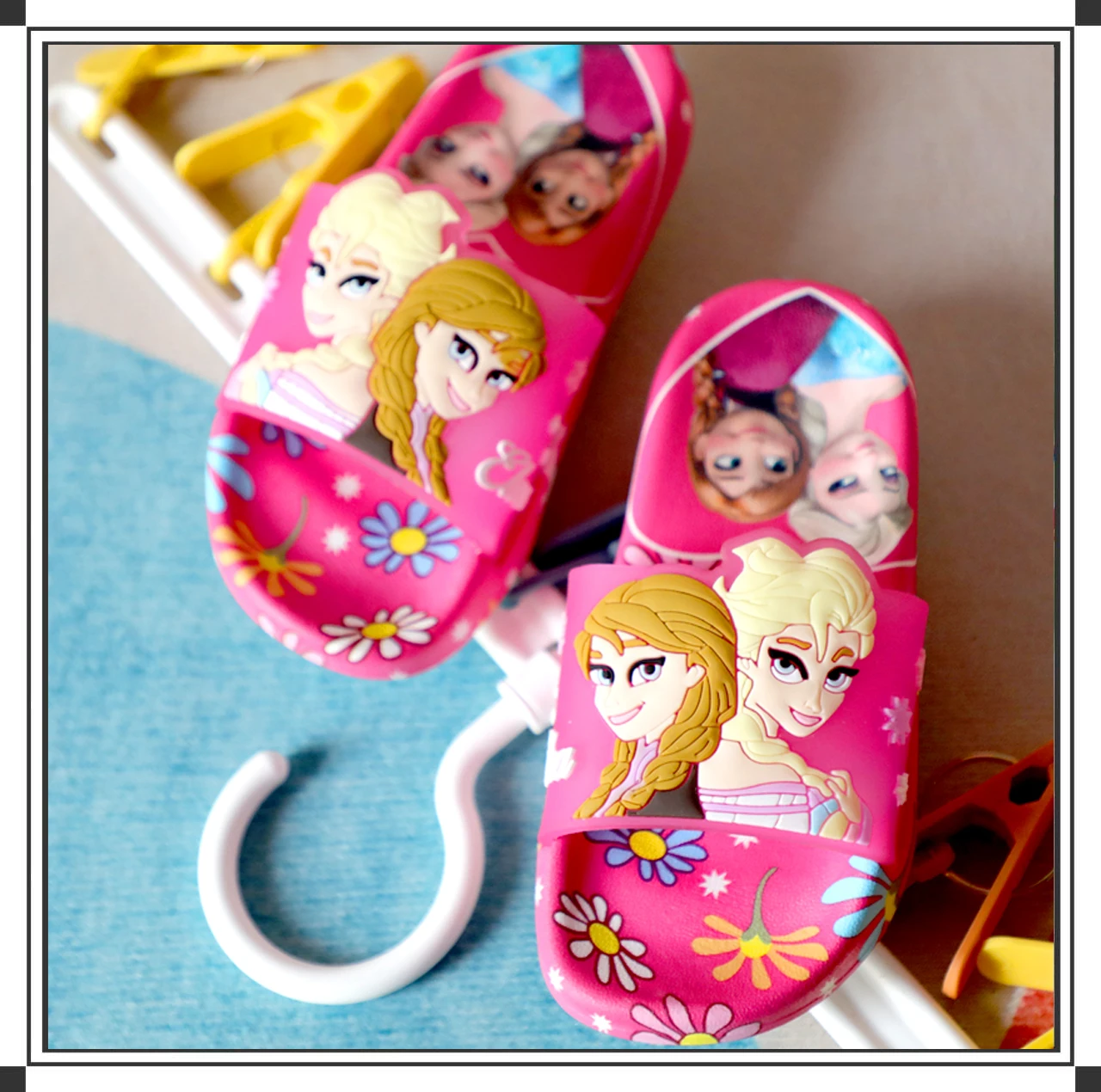 New Summer Children Sandals Kids Elsa Anna Cartoon Princess Shoes Toddler Girls Soft Sole Shoes Girl Anti-Slip Slippers