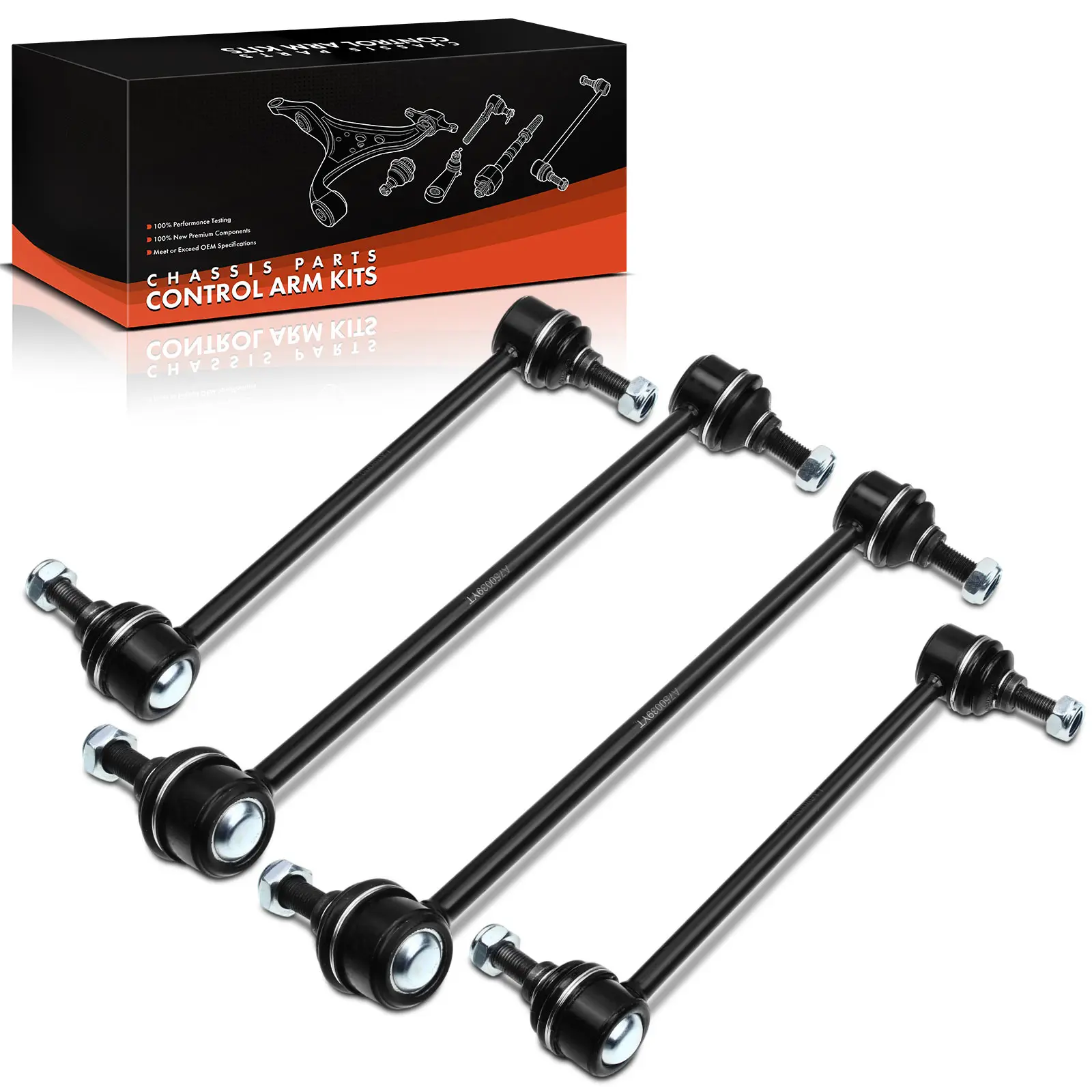 Frankberg 4-teilig Querlenker Satz Vorderachse Links Rechts für Suzuki Reno Schrägheck 2004-2008 4663085Z00 K750040 4664085Z00