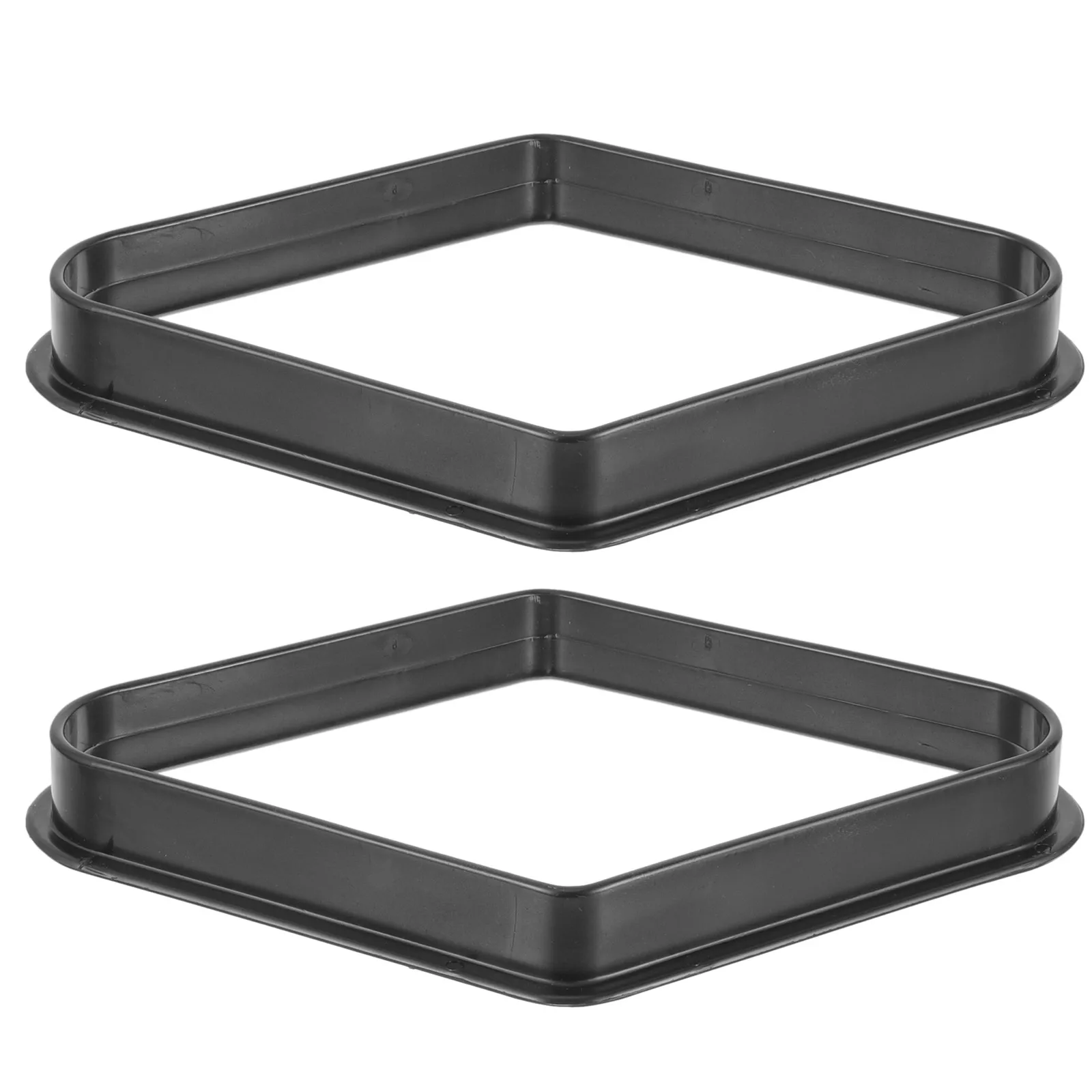 

2Pcs Pool Ball Rack Billiard Diamond Frames Accessories 9 Ball Tripod Display St Black Plastic Durable Storage Holder