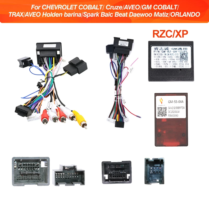 QSZN Car Radio Canbus Adaptor For CHEVROLET COBALT/ Cruze/AVEO/GM COBALT/TRAX/AVEO Holden barina/ORLANDO Wiring Harness Cable