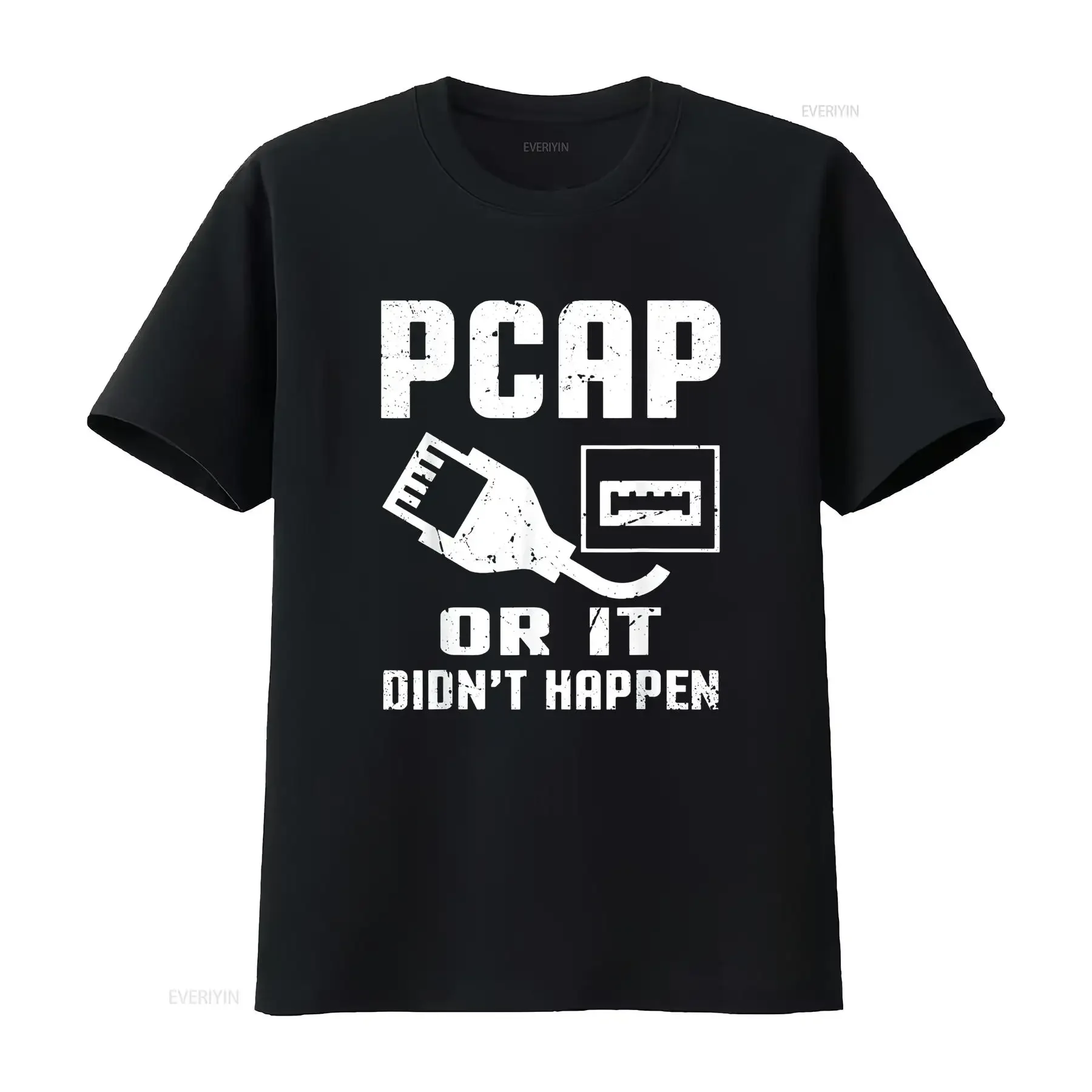 Pcap Or It Didn T Happen Packet Capture Shirt vintage Washed Unisex fashion graphic homme Top For Everyday Wear Stylish