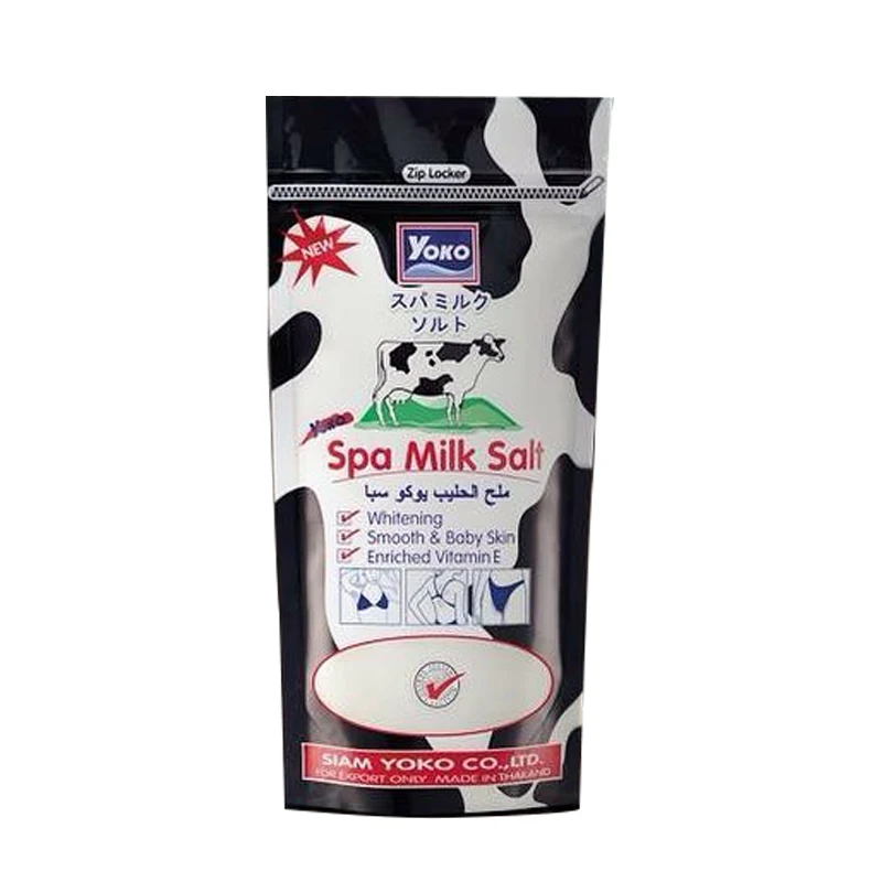 300g YOKO SCRUB SPA MILK SALT, WHITENING, rimuove il deposito di sporco e le cellule morte vendita calda