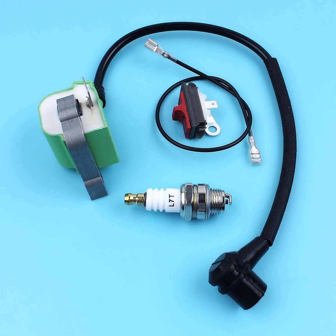 Imagem -06 - Bobina de Ignição Kill Stop Switch Spark Plug Kit para Husqvarna 50 51 55 268 272 266 261 262 254 61 257 Motosserra Novo Estilo Módulo