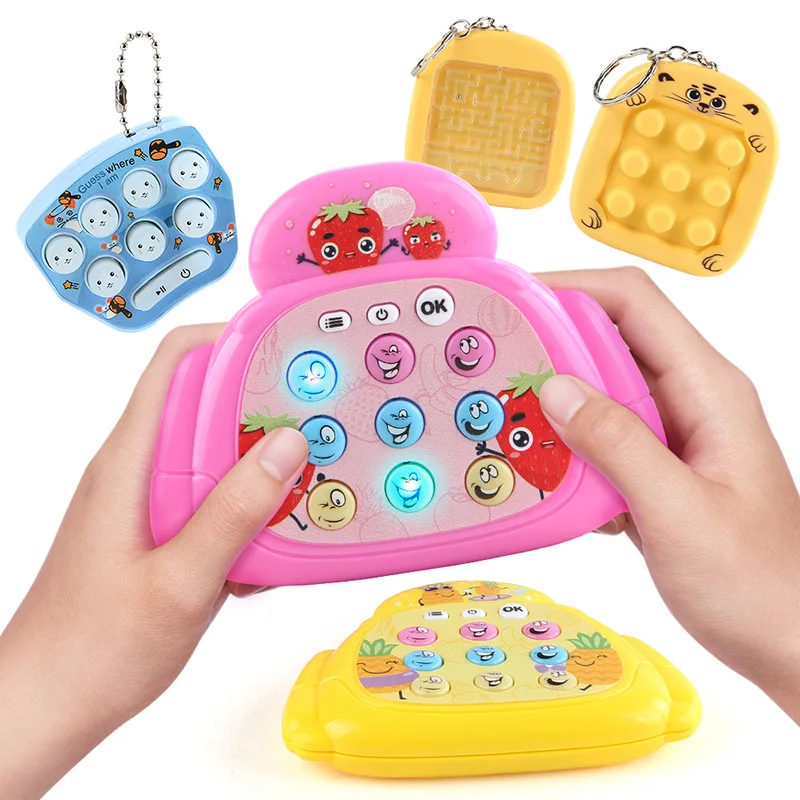

Мини-ручная игровая консоль Whack-a-Mole, игрушки-стресс Whack-a-Mole, забавная игровая консоль, игрушки для девочек и мальчиков, детские подарки