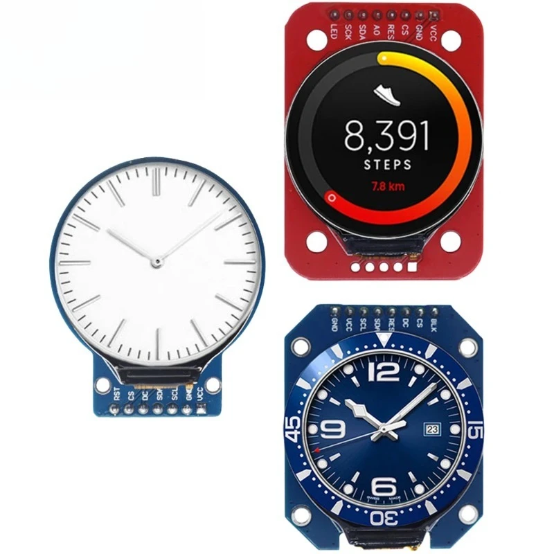 TFT Display 1.28 Inch TFT LCD Display Module Round RGB 240*240 GC9A01 Driver 4 Wire SPI Interface 240x240 PCB