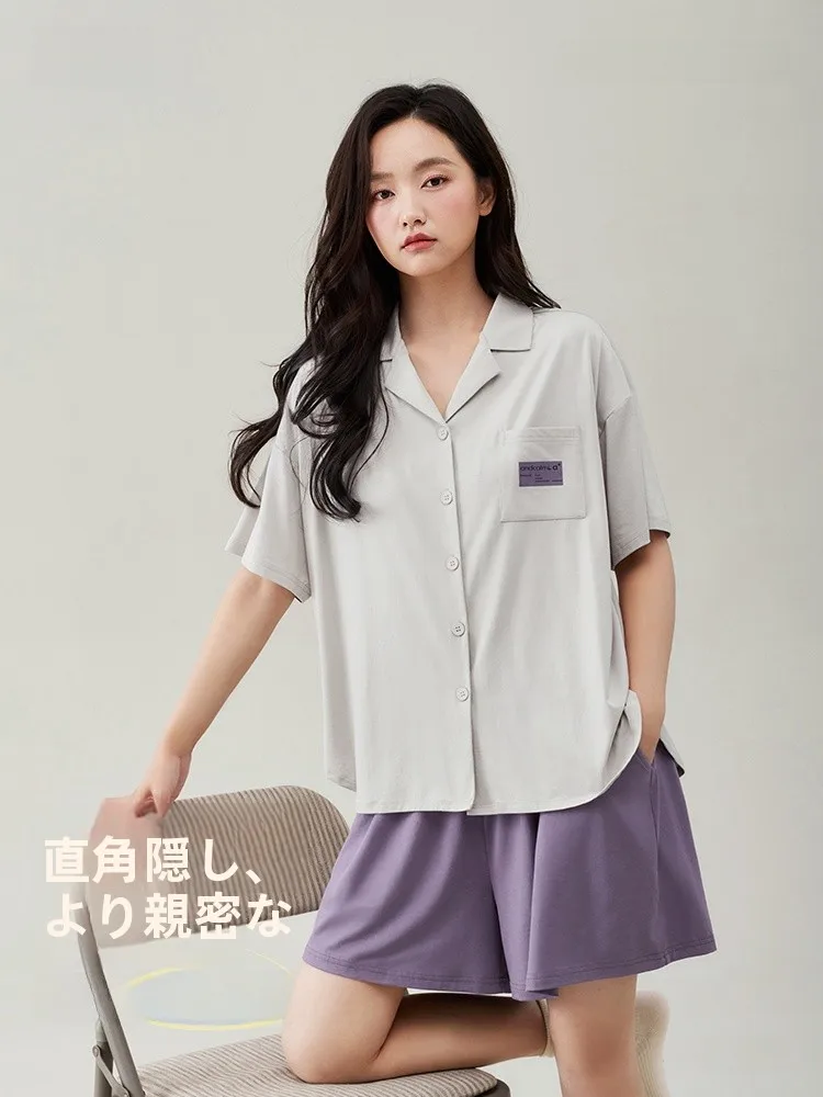anziban-ropa-de-dormir-modal-para-mujer-nueva-ropa-de-verano-suave-para-el-hogar-cardigan-que-se-puede-usar-en-el-exterior-manga-corta-ajuste-holgado-comodo