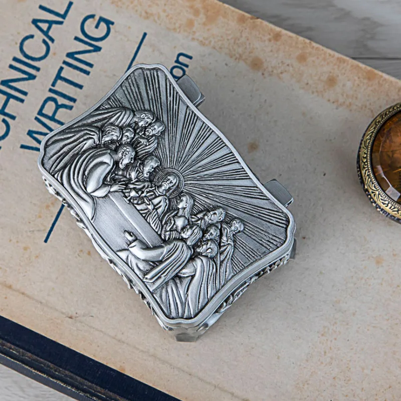 

Vintage Metal Desktop Jewelry Box Jewelry Storage Packaging Box Bracelet Ring Earring Gift Jewelry Storage Box Containers