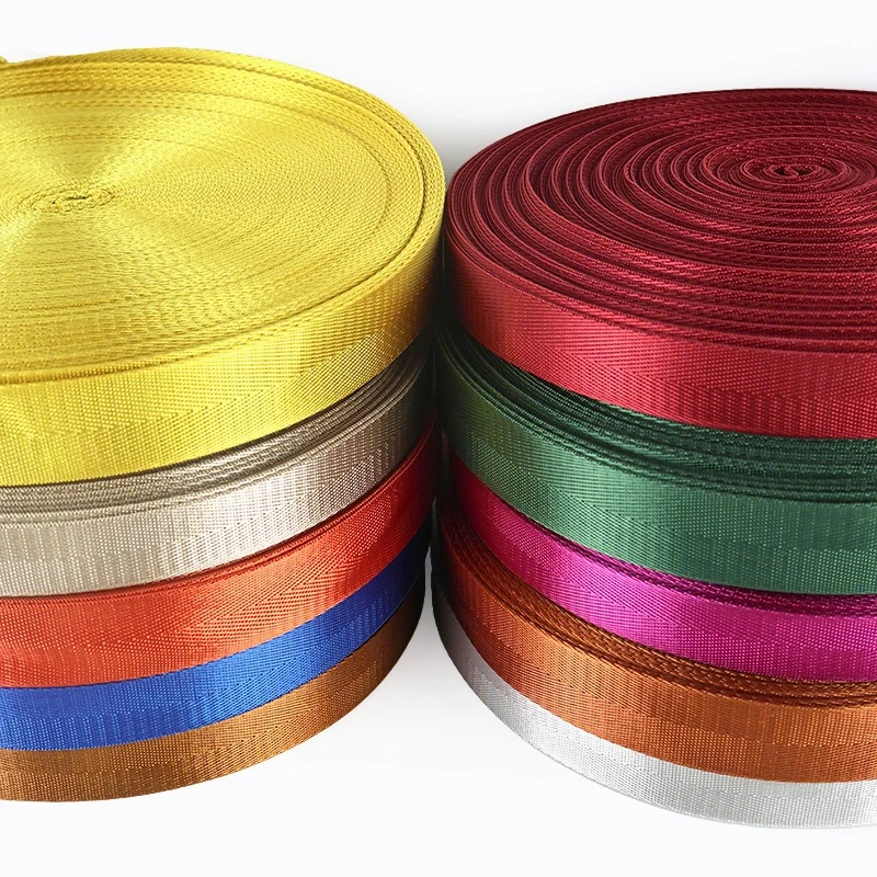 

1Roll=42M 20-50mm Nylon Webbing Tape for Bag Backpack Strap Safety Belt Bias Binding Garment Decor Ribbon Band DIY Accessories