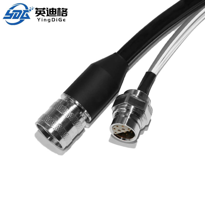 IP68 Waterproof Latest Aviation Connector Aerospace Male Socket  Multicore Power Connector Gold Plating 22 Pin