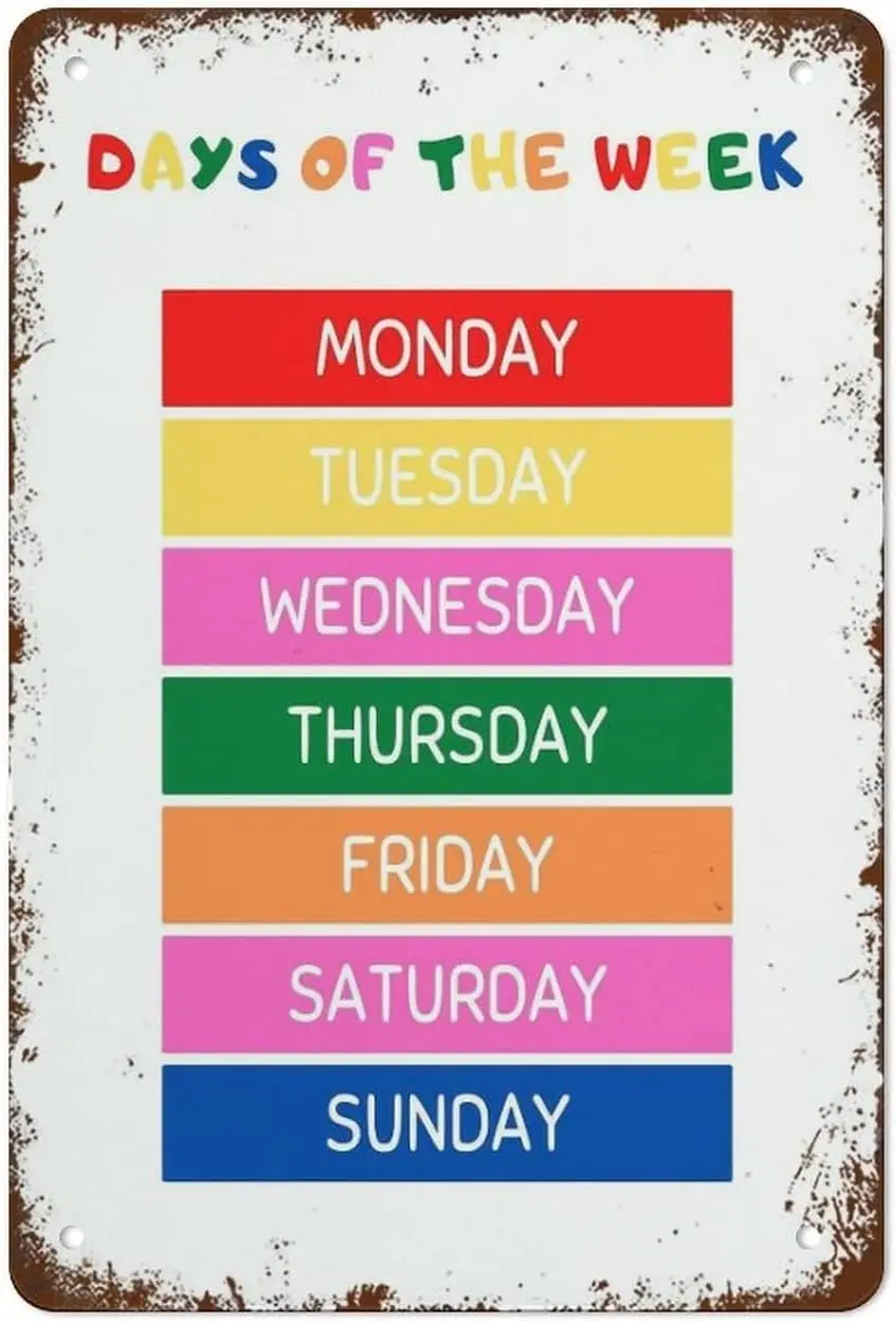 The Week for Art Home Learning Educational More Questions Not Dwell in The Past ArtTin Sign Decor Days of Art for Home Kitchen W
