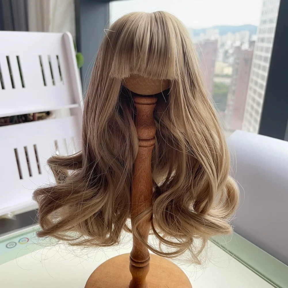 

Многоцветный парик куклы Bjd, вьющиеся волосы, высокотемпературное волокно, волосы куклы BJD SD, милые аксессуары для париков Bjd, детские игрушки для девочек