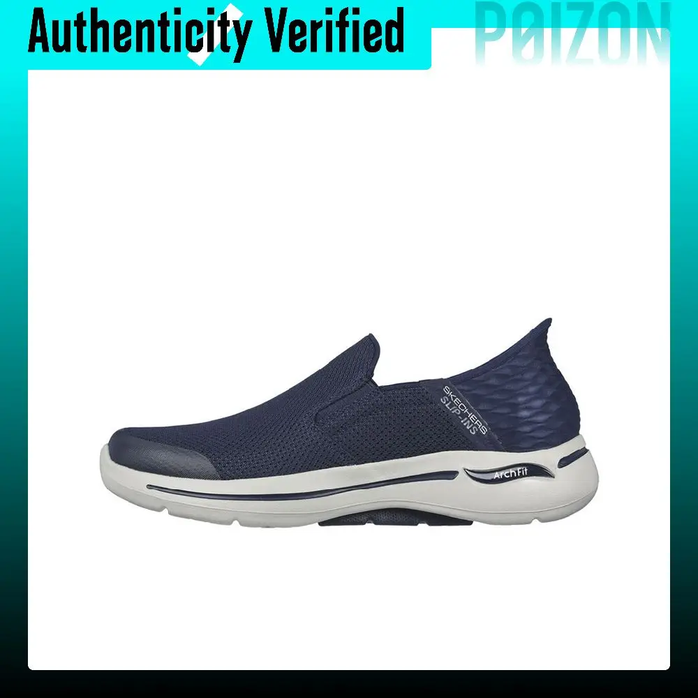 Skechers Go Walk Arch Fit Cushioning Abrasion Resistant Low top Casual Shoes Men's Blue 216259-NVY