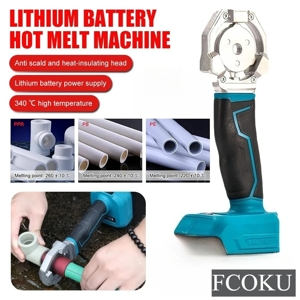 

20mm 25mm 32mm For Makita 18V Battery Pipe Welding Machine PPR Pipe Soldering Plastic Welding Tube Heating Hot Melt Tool