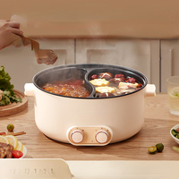 Zemkon Electric Cooker, All-in-One Pot, Hot Pot, Special Pot, Non-stick Cooker, Household Mandarin Duck , Electric H