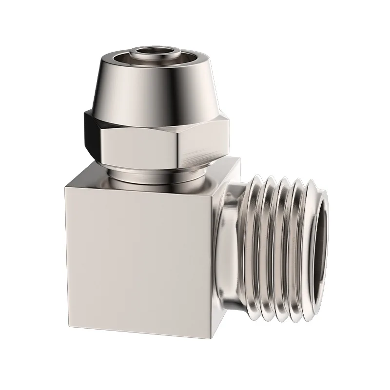 Trachea Quick Connector Copper Thread Elbow Stainless Steel Pneumatic Quick Screw PL6-01/8-02/10-03/12 -04