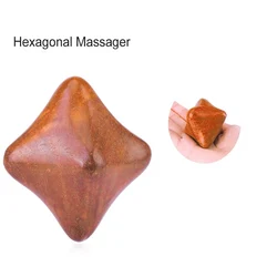 1pcs Vietnam Rosewood Hexagonal Hand Ball Massage Ball Meridian Health Care Equipment Deep Tissue Massage Acupressure Rings