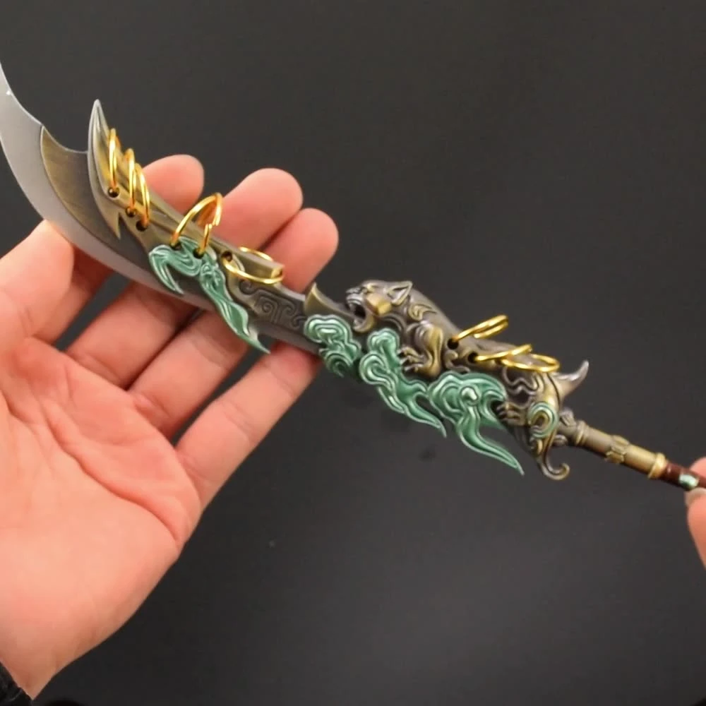 30cm Naraka: Bladepoint 9 어려운 칼 게임 주변 장치 금속 무기 코스프레 모델 액션 피규어 생일 선물 완구