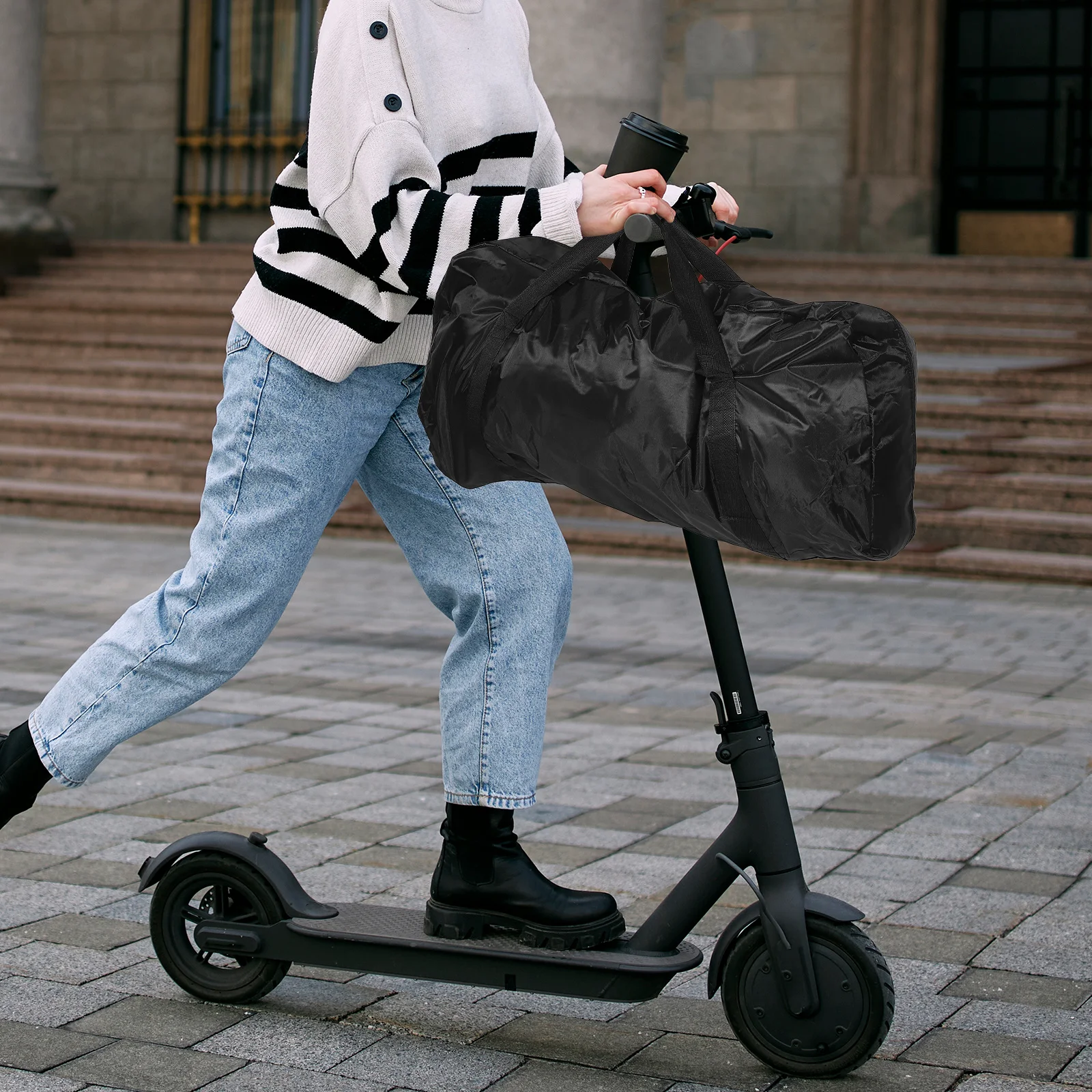 

Electric Scooter Handle Oxford Storage Bag Portable For Outdoor Travel Scooter Accessory Organizer Carry Bag Bicycle