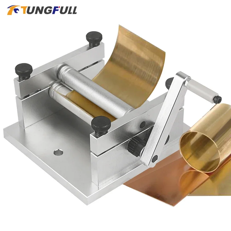DIY Manual Plate Rolling Machine Soft Metal Tube Bending Machine  Round Roller Tube Machine Bending Processing Tools