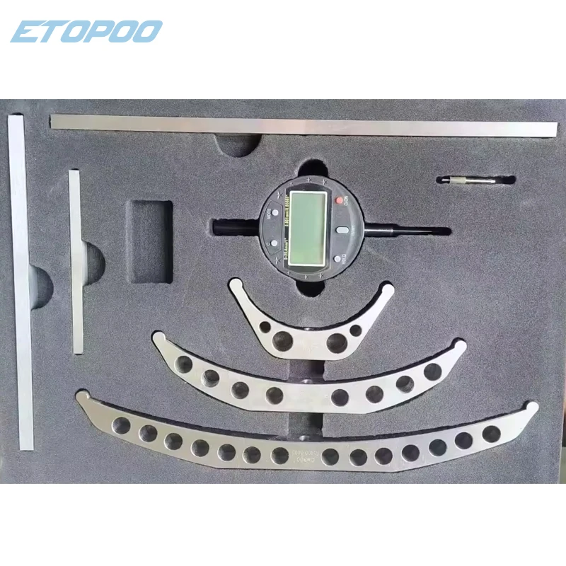 ETOPOO R Gauge High Accuracy Electronic Digital Radius Gauge Digital Radius Indicator Changeable Measuring Jaw Measurement Tool