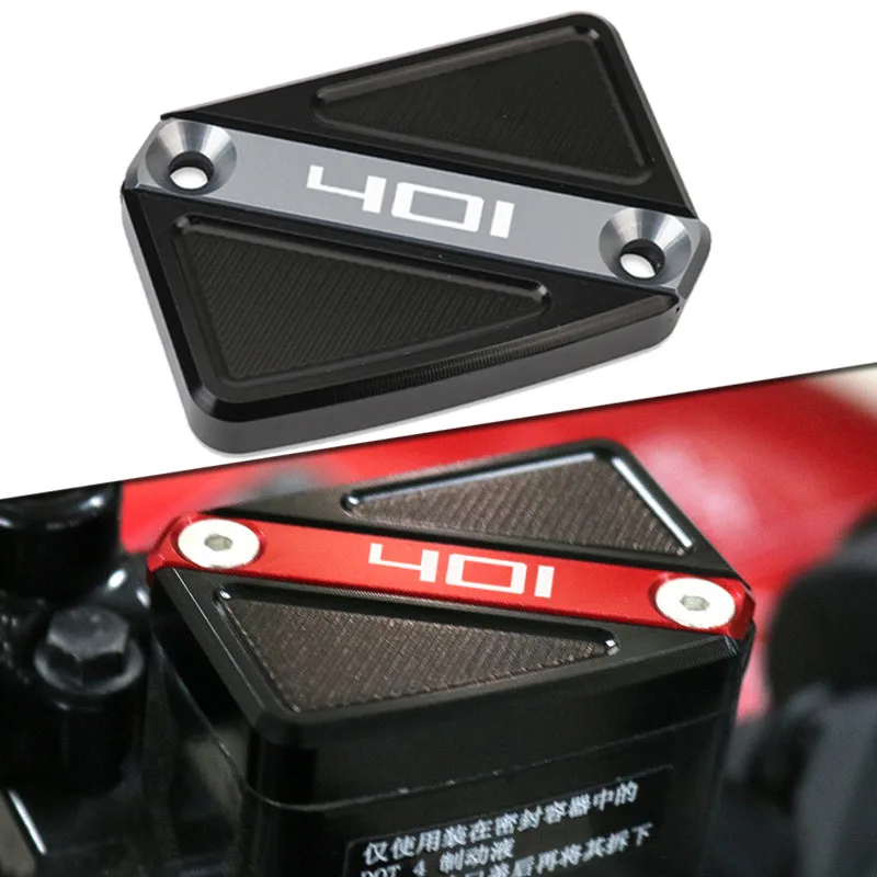 ل Husqvarna Svartpilen 401 VITPILEN 401 2018-2024 2022 2023 دراجة نارية CNC الجبهة الخلفية سائل الفرامل خزان غطاء قبعات النفط