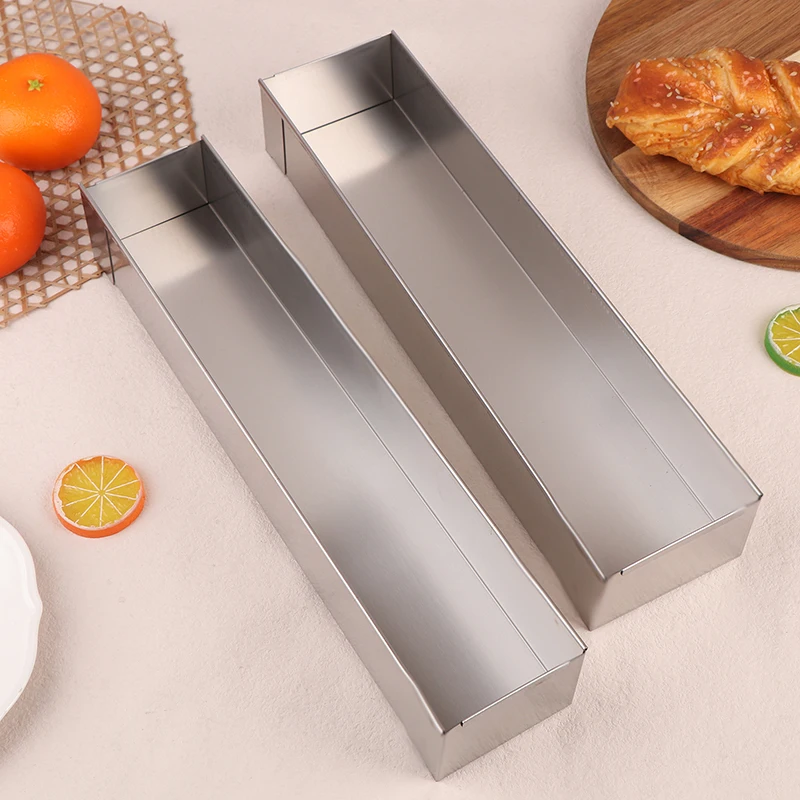 

Rectangle Tiramisu Cake Mold Removable Non-Stick Stainless Steel DIY Cake Mousse Dessert Mold Tiramisus Baking Tools