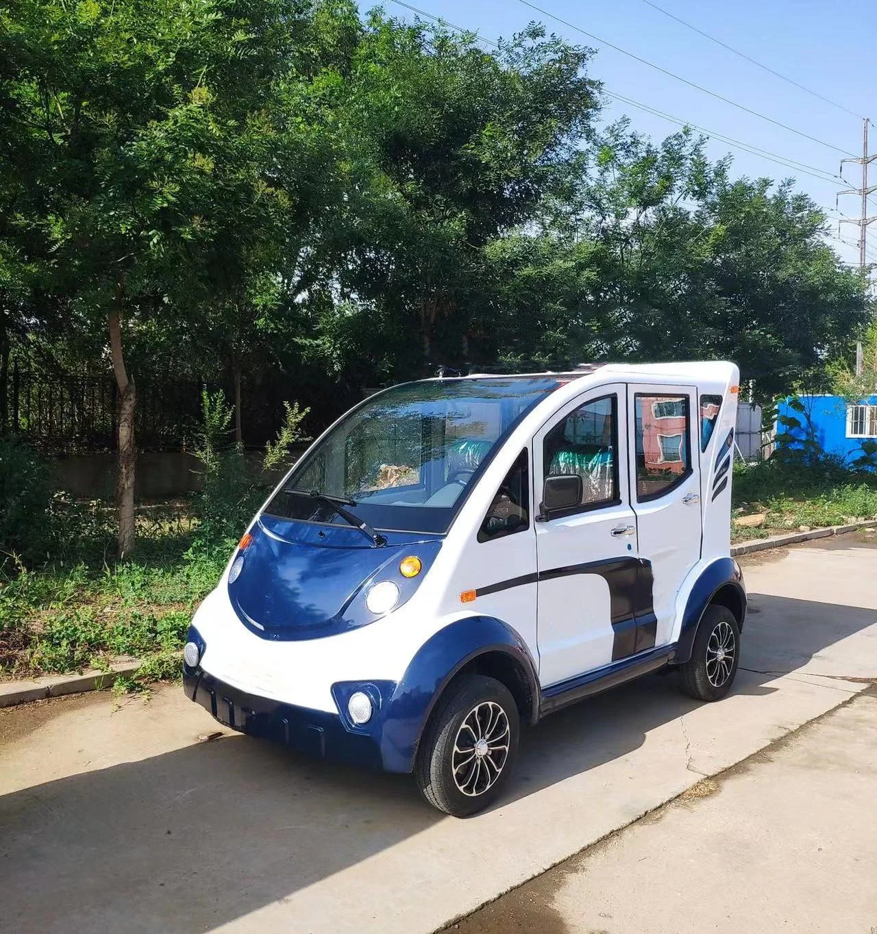 Battery Operated  Eight 8 Person Electric Patrol Car New Conditions Armoured Car Vehicle Color Optional With Door