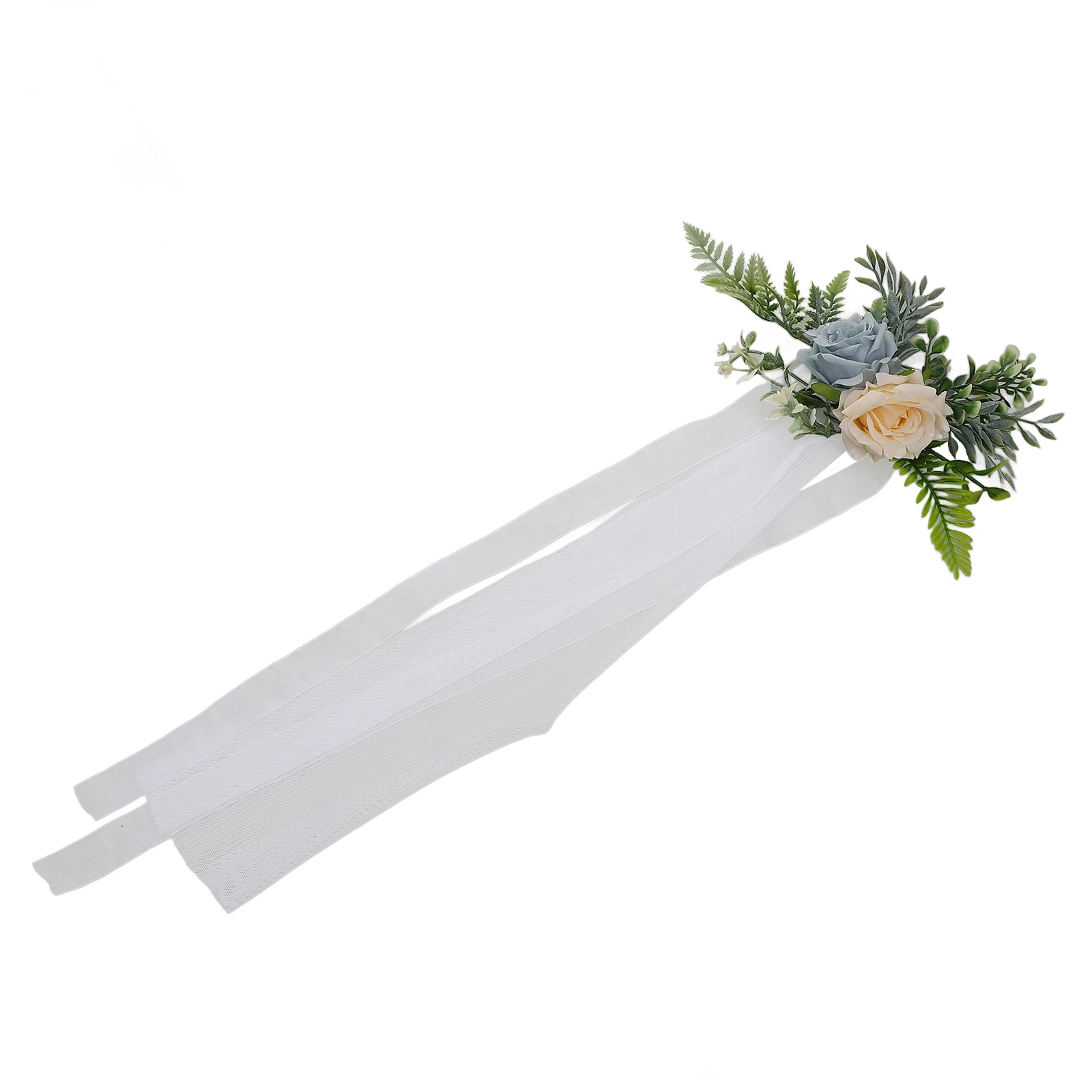 

Wedding Chair Back Flowers Artificial Decorations for Home Party Aisle Plastic Anniversary Western Style Romantic Chair Flower